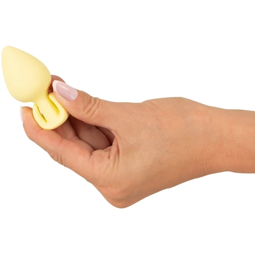 Анальний корок Cuties Mini Butt Plug Yellow фото 6