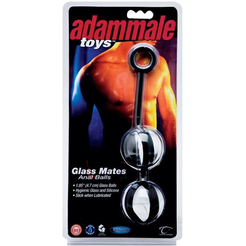 Анальные шарики Adam Male Toys Glass Mates Anal Balls: Для кого Унисекс