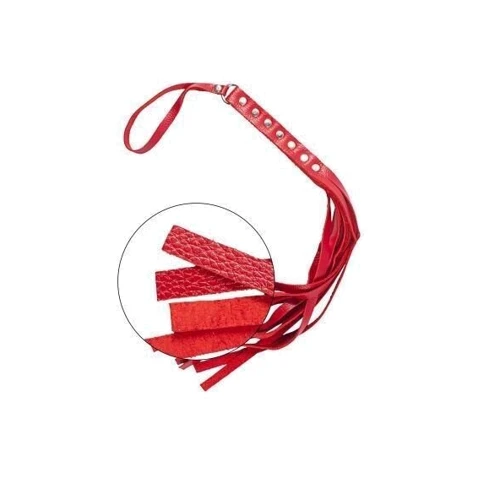 Флогер S&M Fancy Leather Floger Red: Цвет красный