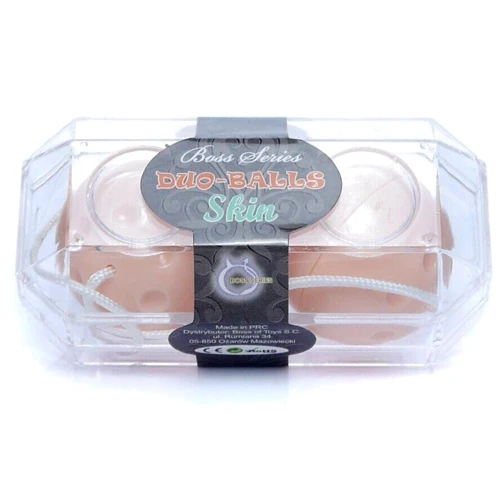 Вагінальні кульки Duo balls Skin, BS6700029: Кількість кульок 2
