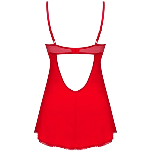Пеньюар Obsessive Ingridia chemise & thong M/L: Применение На тело
