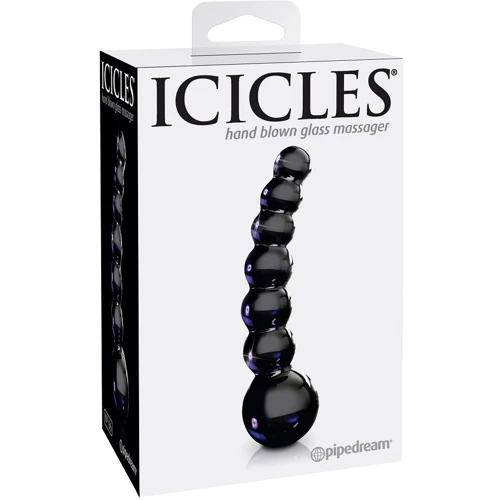 Анальная пробка Icicles No 66 Black, 12x3.5 см, черный: Наличие вибрации Нет