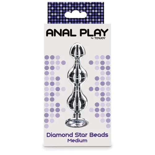 Анальна пробка Toy Joy Medium Diamond Star Beads: Для кого унісекс