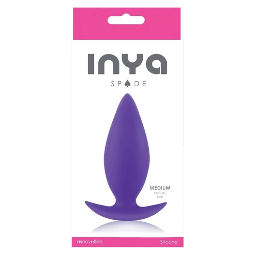 NS Novelties Inya Spades Medium - средняя анальна пробка, 10x3.8 см, пурпурная: Для кого Унисекс