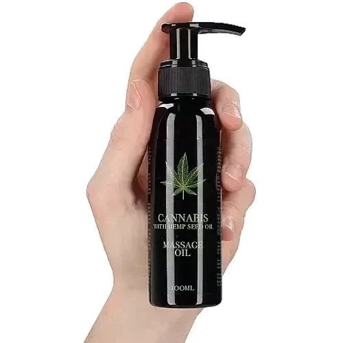 Масажна олія Cannabis With Hemp Seed Oil - Massage Oil, 100 мл: Ефект Увлажняющий, Расслабляющий