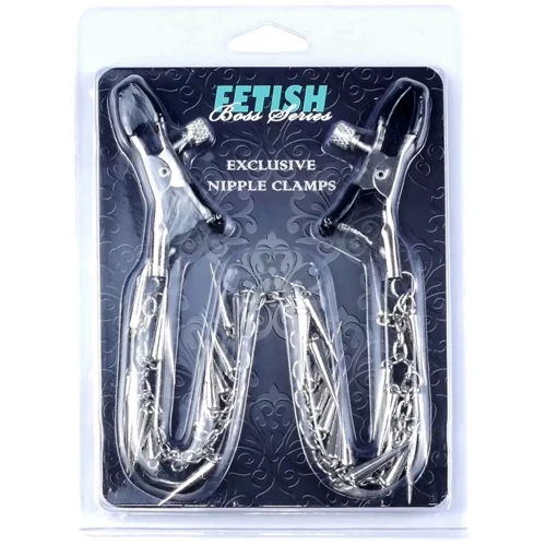 Зажимы для сосков BOSS of TOYS Fetish Boss Series - №10 Exclusive Nipple Clamps (BS6100018): Цвет серебристый