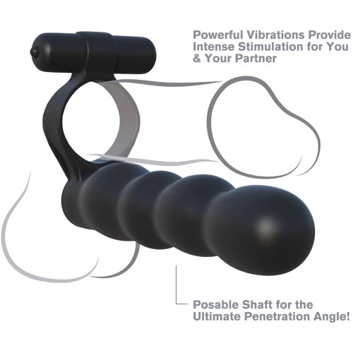 Насадки для двойного проникновения Pipedream Fantasy C-Ringz Posable Partner Double Penetrator (PD593023): Назначение Для двойного проникновения