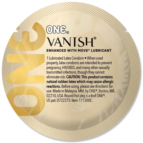 Набор презервативов ONE Vanish Hyperthin 100 шт, мегапак тюб: Текстура Гладкие