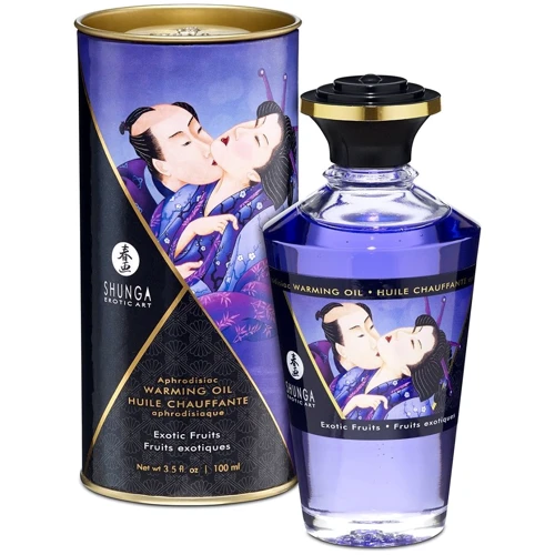 Съедобное согревающее масло Warming Oil Intimate Kisses, 100 мл, экзотические фрукты: Тип Масло