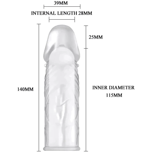 Насадка на член LYBAILE Super Silikon Penis Sleeve Clear: Для кого Для мужчин