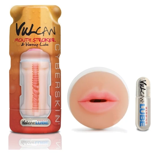 Мастурбатор Topco Sales Cyberskin Vulcan Mouth Stroker Warming Lube: Тип Ротик