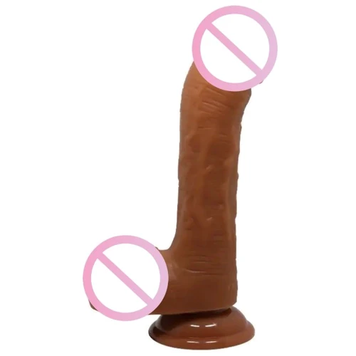 Фаллоимитатор на присоске Baile Beautiful JOHNSON 8,7'' Brown, BW-008040NR-1