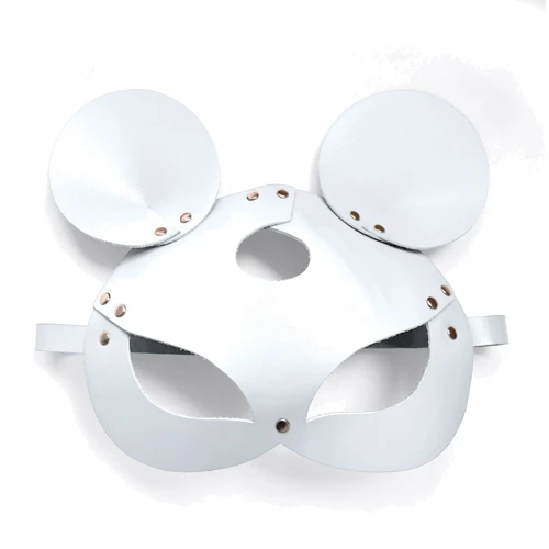 Шкіряна маска мишки Art of Sex - Mouse Mask, білий