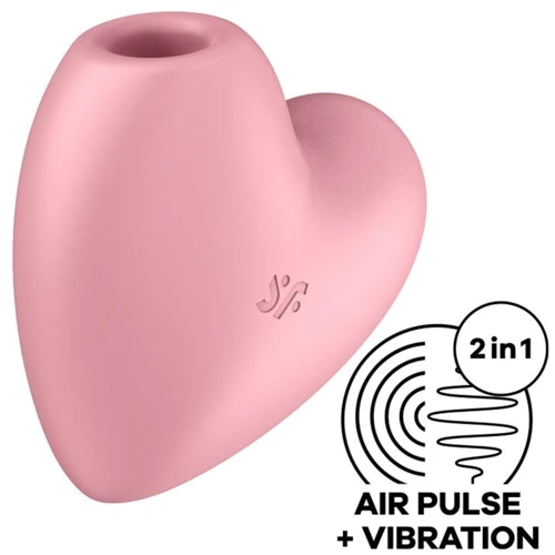 Кліторальний стимулятор Satisfyer Cutie Heart із вібрацією pink: Довжина, см 7