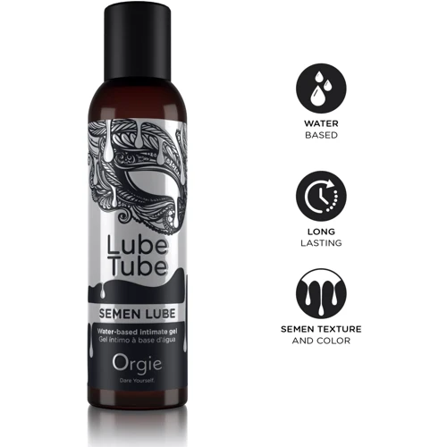 Лубрикант з імітацією сперми Orgie Lube Tube Semen Lube, 150 мл, водна основа, без смаку та запаху: Для кого Унисекс