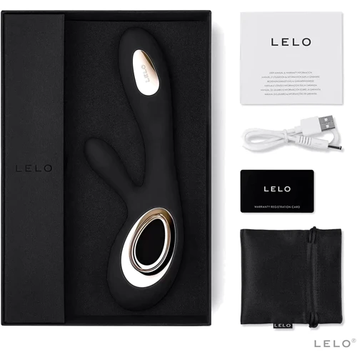 Вібратор-кролик Lelo Soraya Wave, 21.8х4.6 см (чорний): Призначення Вагінальні