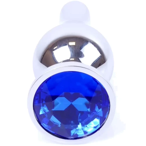 Анальная пробка BOSS of TOYS Boss Series - Jewellery Silver BUTT PLUG Dark Blue (BS6400077) фото 6
