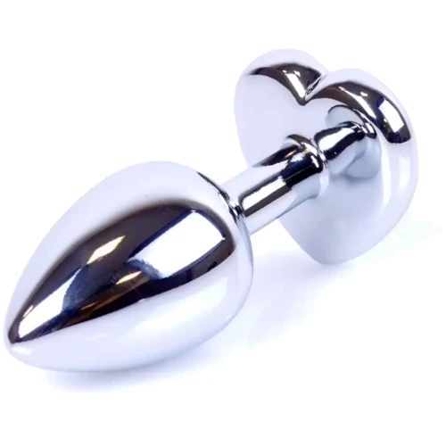 Анальная пробка Boss Series - Jewellery Silver Heart PLUG Black S (BS6400047): Наличие вибрации Нет