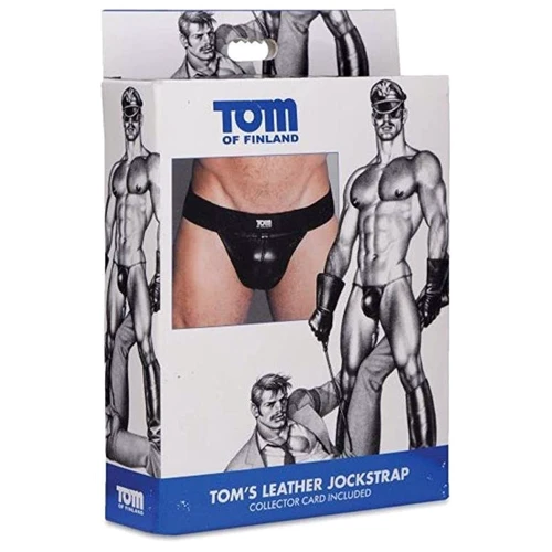 Tom of Finland Leather Jock Strap - трусы мужские, M/L: Для кого Для мужчин