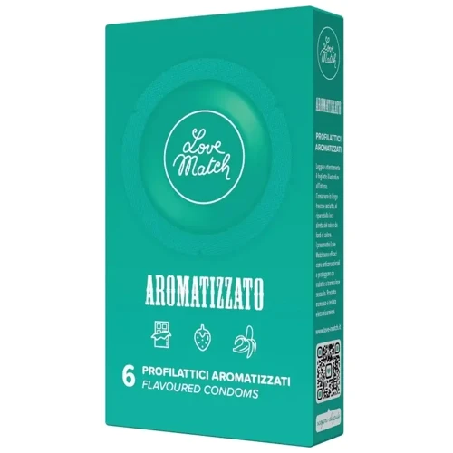 Ароматические презервативы Love Match Aromatizzato (Flavoured), 6 шт: Количество в упаковке 6