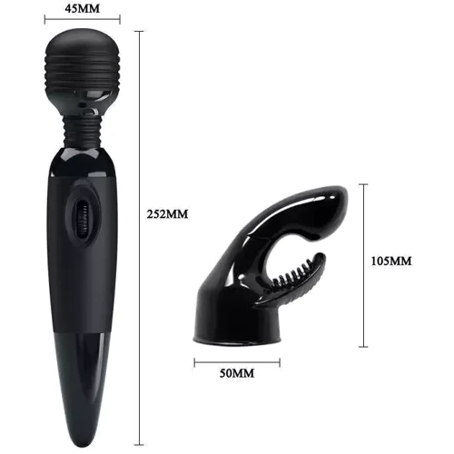 Вібромасажер SENSUAL MASSAGER зі змінною насадкою BW-055011: Тип управління кнопкове