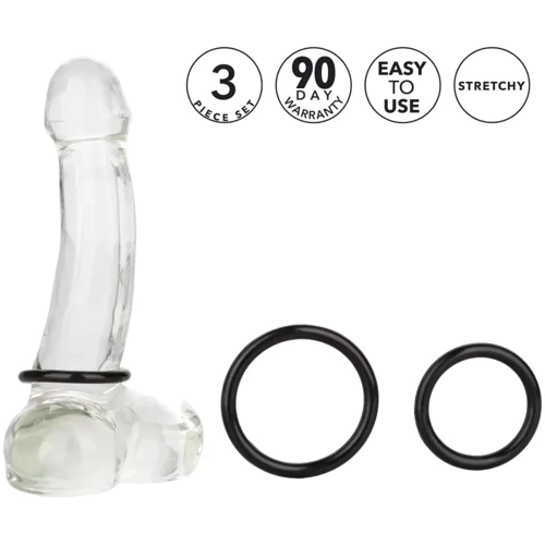 Эрекционные кольца California Exotic Novelties - Tri - Ring, 3 шт (чёрные): Для кого Для мужчин