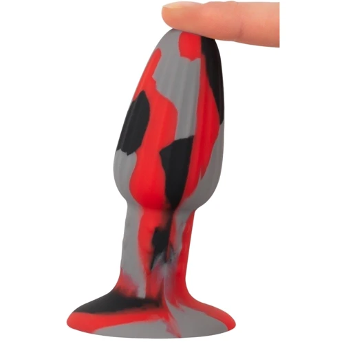 Анальная пробка Anos Tricolour Butt Plug With Suction Cup: Тип Анальные пробки