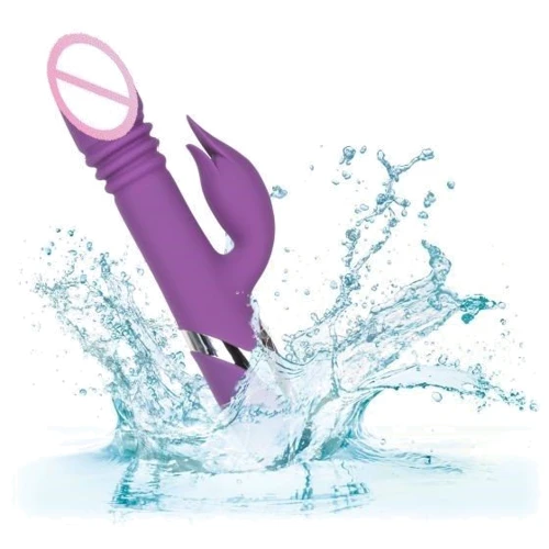 Вібратор кролик з поштовховими рухами і обертанням CalExotics Enchanted Kisser: Тип управління кнопкове