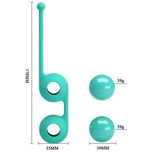 Вагінальні кульки Pretty Love Kegel Tighten Up III, BI-014493-1: Діаметр кульки, см 3.5