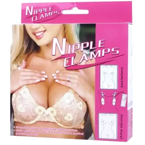 Вібростимулятор для грудей Nipple Clamps, BI-010060: Довжина, см 10.7