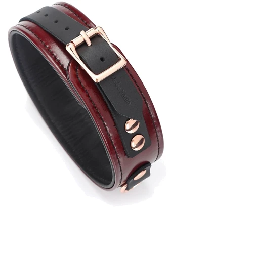 Ошейник с поводком Liebe Seele Wine Red Collar and Leash фото 8