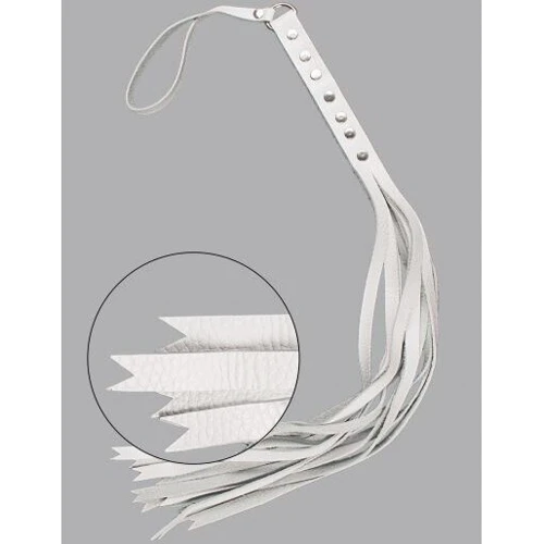 Флогер S & M Fancy Leather Floger White