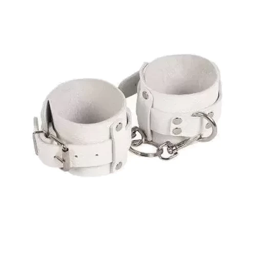 Наручники Leather Dominant Hand Cuffs, white: Цвет белый