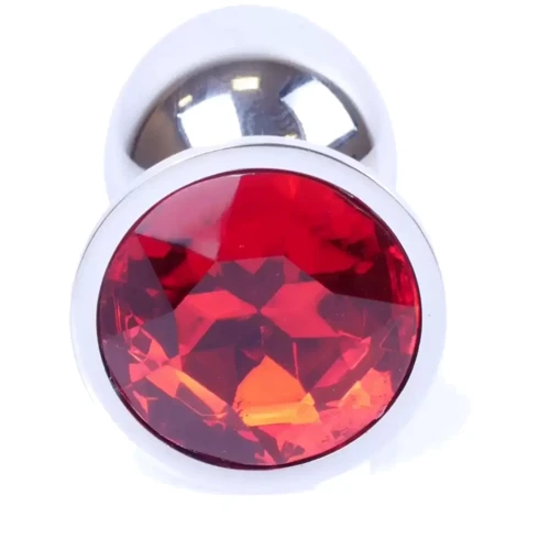 Анальная пробка Boss Series - Jewellery Silver PLUG Red S (BS6400016) фото 7