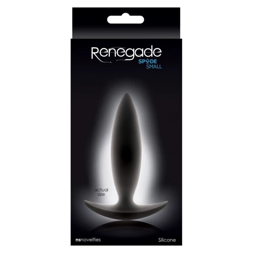 NS Novelties Renegade Spades Small - маленькая анальная пробка, 10x2.5 см: Для кого Унисекс