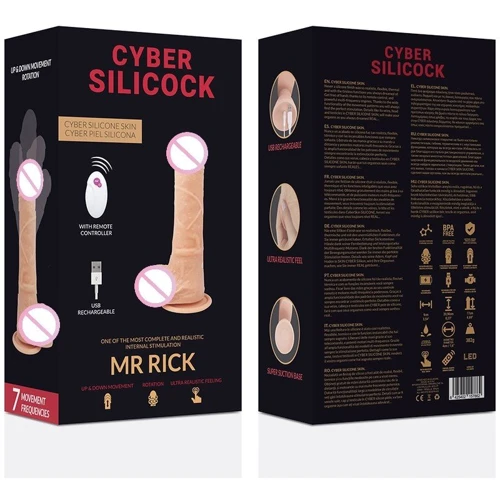 Фаллоимитатор с подвижной головкой и фрикциями CYBER SILICOCK Mr Rick: Назначение Вагинальные