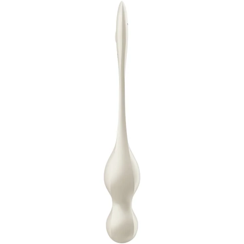 Вагинальные шарики с вибрацией Satisfyer Love Birds 1 Connect App White: Количество шариков 2