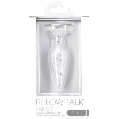 Скляний анальний затор Pillow Talk - Fancy - Luxurious Glass Anal Plug: Наявність вібрації  Нет