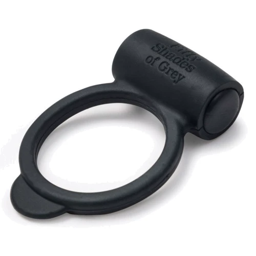 Ерекційне віброкільце Fifty Shades of Grey, Vibrating Love Ring: Колір чорний