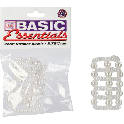 Насадка с жемчужинами Basic Essentials Pearl Stroker Beads, большая: Назначение Для увеличения