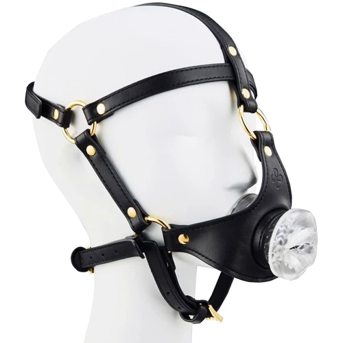 Маска-сбруя для орального секса LOCKINK Sevanda Blowjob Head Harness фото 6