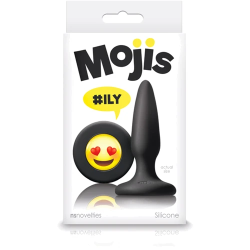 NSNovelties Mojis Mini Plug #ILY маленькая анальная пробка, 7x2 см, черный: Для кого Унисекс