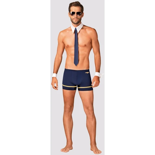 Еротичний комплект Obsessive Pilotman set 2XL/3XL: Матеріал Полиэстер