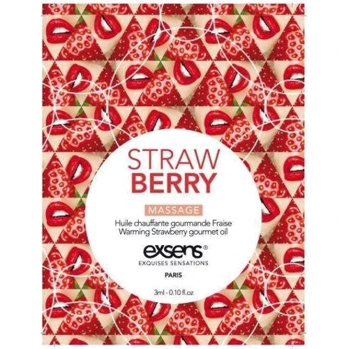 Пробник массажного масла EXSENS Strawberry 3мл
