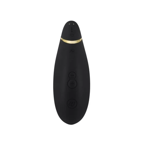 Womanizer Premium Вакуумний стимулятор, 15.5x5 см, чорний з золотим