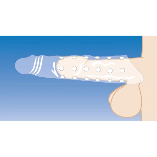 Насадка на пеніс Size Matters 3 Inch Clear Extender Sleeve Clear: Для кого Для мужчин