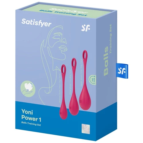 Набір йоні намистин Satisfyer Yoni Power 1 Red: Кількість кульок 1