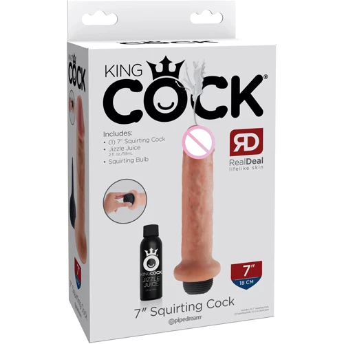 Фалоімітатор Pipedream King Cock 7" Squirting Cock (PD560721): Тип Реалистичные