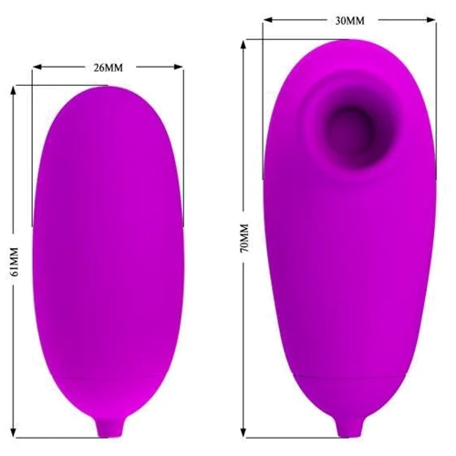 Симулятор LYBAILE Pretty Love Suction & Vibro Bullets Purple: Тип управління Проводной пульт