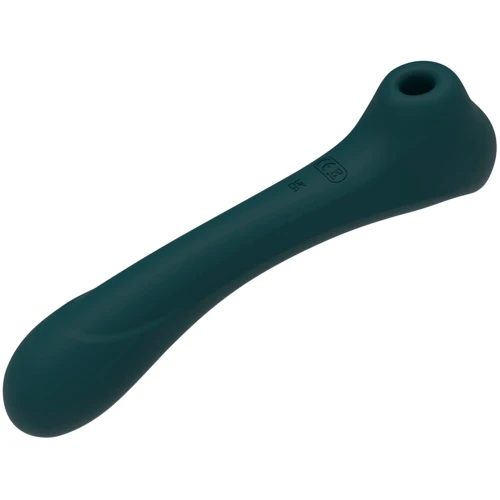 Вібратор та вакуумний кліторальний стимулятор 2-в-1 Alive Quiver Teal оновлена модель: Для кого Для жінок
